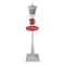 6ft. White Lighted Musical Snowman Christmas Street Lamp